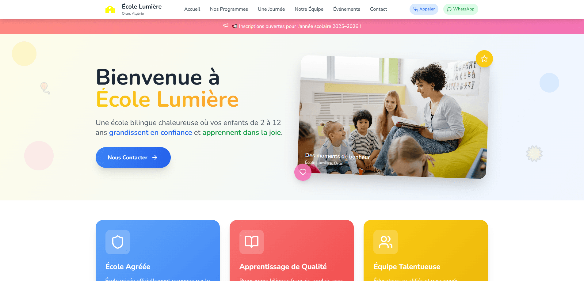 Ecole lumière