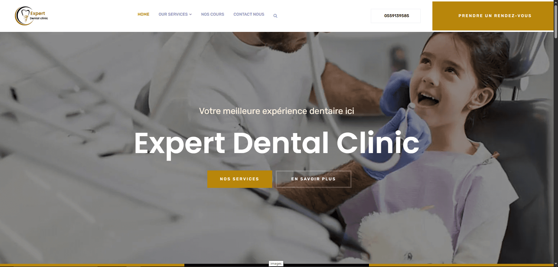 A Dental Clinic Website for Groupe Expert Dental
